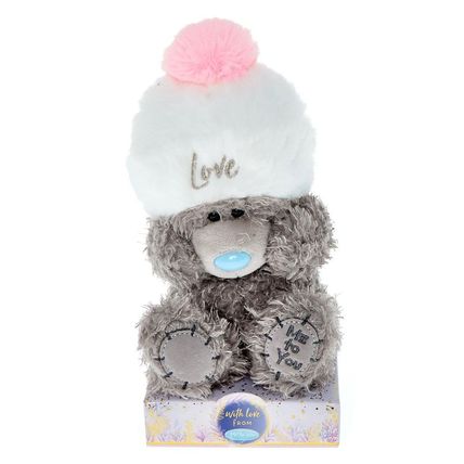 Me to You 7" Plush Bear Wearing Fluffy Hat - Love You