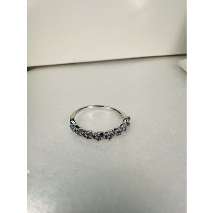 Bomb Party Ring Jewelry Sz7 Revealed RBP Petite Radiant Blue Clusters Rhodium Pl
