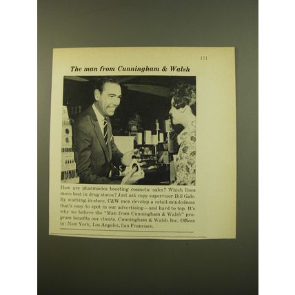 1961 Cunningham & Walsh Advertising Ad - The man from Cunningham & Walsh
