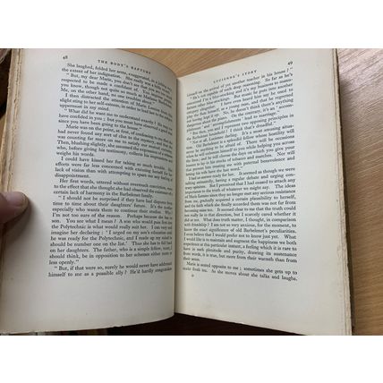 RARE* 1933 1ST EDITION JULES ROMAINS "THE BODY'S RAPTURE" FICTION HB BOOK (P6)
