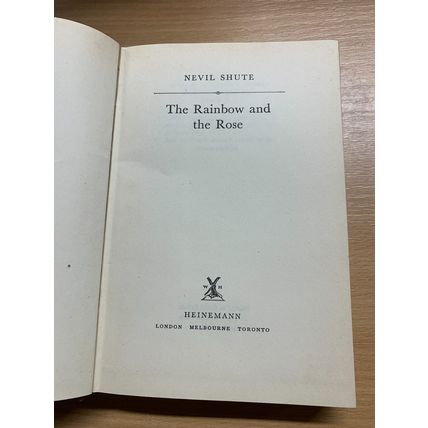 1959 1ST ED 1ST PRINT NEVIL SHUTE THE RAINBOW AND THE ROSE FICTION HB BOOK (P3)