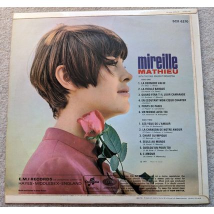 MIREILLE MATHIEU LP vinyl record 1969 1st UK issue POP chanson France VGC