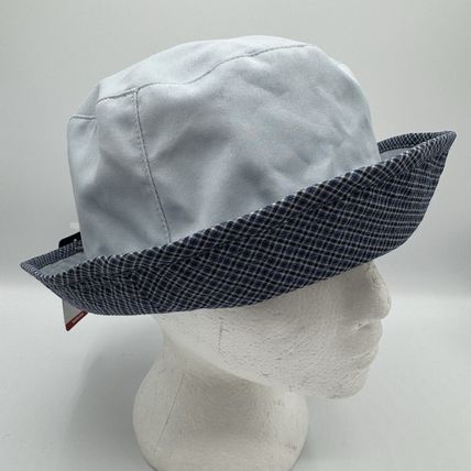 Women’s Reversible Kangol Bucket Hat New With Tags Gray/ Blue Plaid - One Size