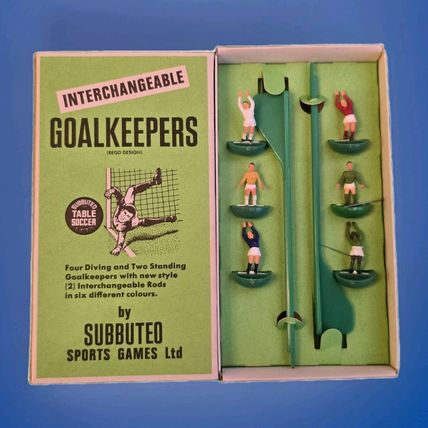 Subbuteo C133 Interchangeable Goalkeepers -Boxed - Complete NEAR MINT
