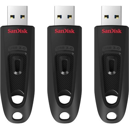 Sandisk 32GB 3-Pack Ultra USB 3.0 Flash Drive 32GB (Pack of 3) - SDCZ48-032G-GAM
