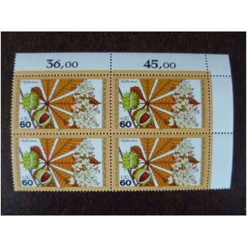 West Berlin Germany 1979 Humanitarian Woodland Flowers blocks mint set stamps