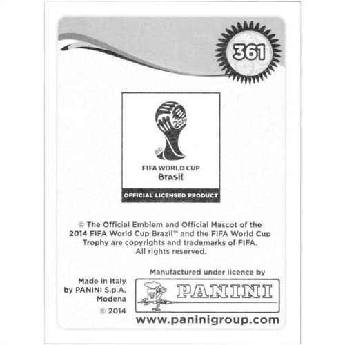 2014 Panini World Cup Soccer Stickers - #361 - Gabriel Achilier