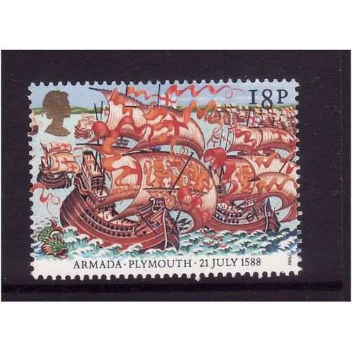 GREAT BRITAIN 1988 SG1400 18p SPANISH ARMADA FINE USED