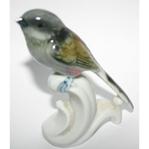 Vintage Rare Gerold Porzellan Bavaria W Germany Green Finch Bird Figurine