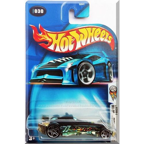 Hot Wheels - F-Racer: 2004 First Editions #30/100 - Collector #030 *Blue Chrome*