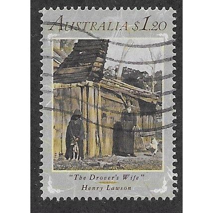 AUS 1991 $1.20 'AUSTRALIAN WRITERS' FINE USED (EBID66-585)
