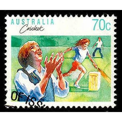 Australia 1989 Sport 70c Cricket Used Stamp.