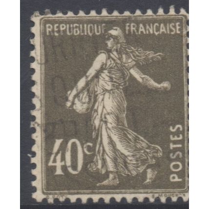 France YT193, 1924 Type Sower 40c Brown used