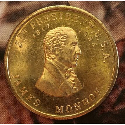 James Monroe Commemorative 5th President Token 1817-1826 Florida History