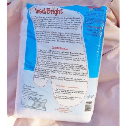 Insul Bright Lining Batting Crafting Thermal Heat Cold