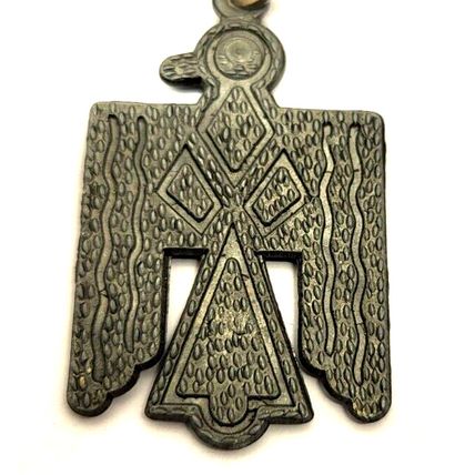 3" Thunderbird Metal Keychain Native American Totem Bag Purse Luggage Charm Clip
