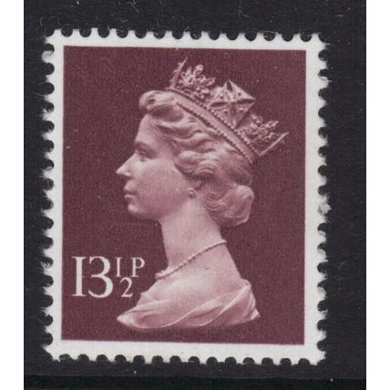 X945 13½p Purple-brown ~ Unmounted Mint GB Machin