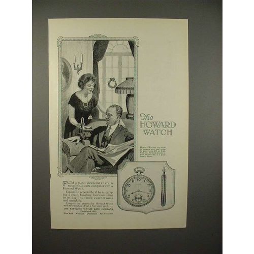 1923 Howard Watch Ad - NICE!