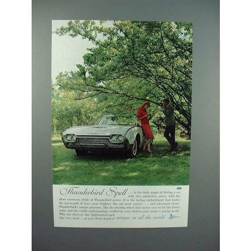 1962 Ford Thunderbird Car Ad - Thunderbird Spell