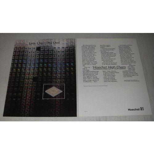 1987 Hoechst High Chem Ad - Little Chip - Big Deal