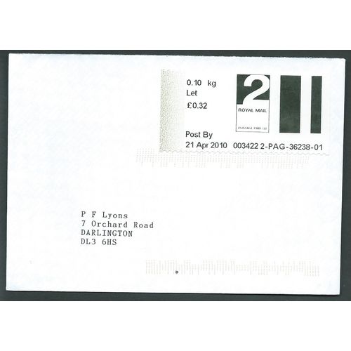 2010 2ND 'POST & GO' (MANCHESTER SPRING GARDENS) ON COVER (EBID3997)