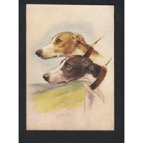 DE RESKE THE GREYHOUND CIGARETTE LARGE PACKET POSTCARD UNUSED