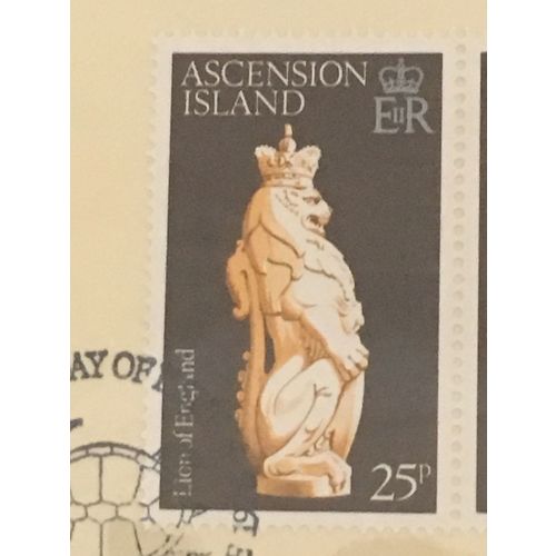 Ascension QEII 1978 Coronation 25p Lion England Used SG 233 Sc 229 postage stamp