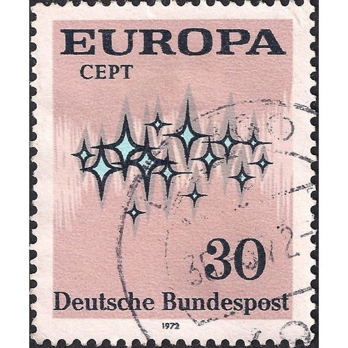GERMANY, Europa CEPT: Aurora Borealis , pink 1972, 30 Pf