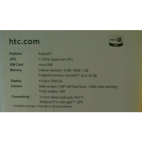 HTC DESIRE 320 - 8GB - Dark Grey