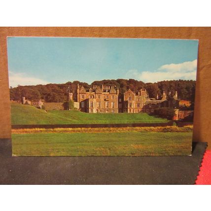 ABBOTSFORD FROM THE TWEED, SCOTLAND unused vintage postcard =