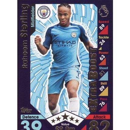 Match Attax 2016/2017 Extra UC16 Raheem Stirling Manchester City