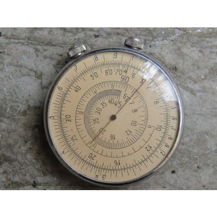 Used Russian UeHa Circular Pocket Watch Calculator Slide Rule KL-1 (1960's)