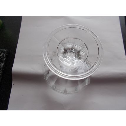 GLASS /COMPOTE / FRUIT 5" (03/02) # # #