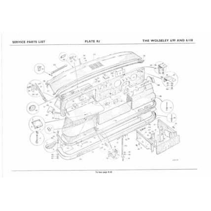 Wolseley 6/99 And 6/110 Parts Catalogue AKD1150 3rd Edition 1962 PDF