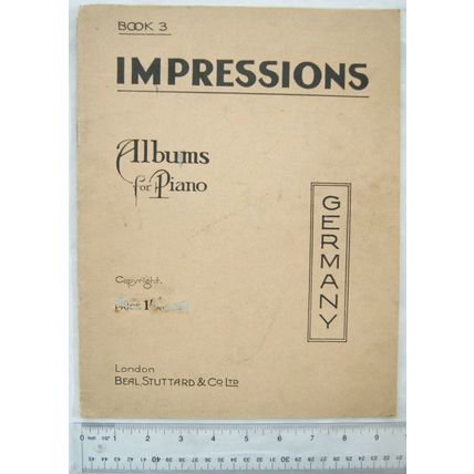 Vintage: Impressions Arranged for Piano by Montague Ewing. Book 3 Germany