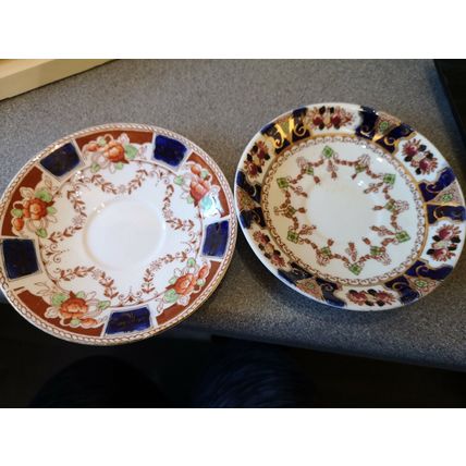 2x Doric China Saucers