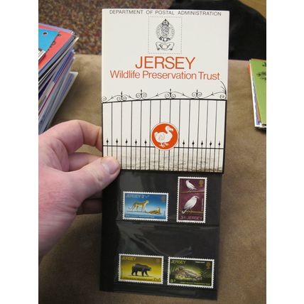 1972 Jersey Mint stamps presentation pack -Wildlife Preservation Trust