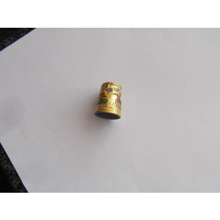 THIMBLE X 1 BASE /METAL GOLD COLOUR (16/10) #