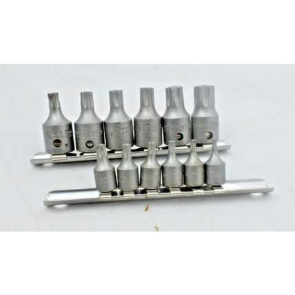 Torx T40, T45, T47, T50, T55, T60 Sockets 3/8" Drive - Great Neck + 6 X 1/4"dr.
