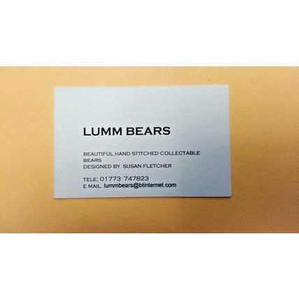 RARE COLLECTIBLE TEDDY BEAR UNIQUE LIMITED EDITION OF JUST ONE BY LUMM BEARS.