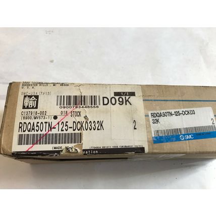 NEW SMC RDQA50TN-125-DCK0332K, PNEUMATIC CYLINDER,SN