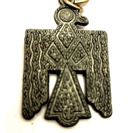 3" Thunderbird Metal Keychain Native American Totem Bag Purse Luggage Charm Clip