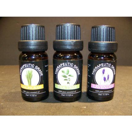 ISUDA ESSENTIAL OILS 10ML LEMONGRASS LAVENDER TEA TREE 100% PURE THERAPEUTIC