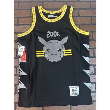 POKEMAN-PIKACHU Black Lives Matter Headgear Classics Basketball Jersey ~New~ L