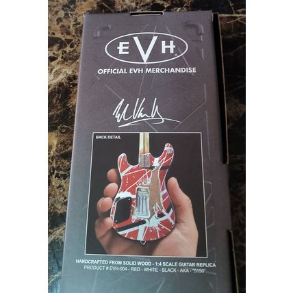 EDDIE VAN HALEN- Red/White "5150" 1:4 Scale Replica Guitar ~Licensed~
