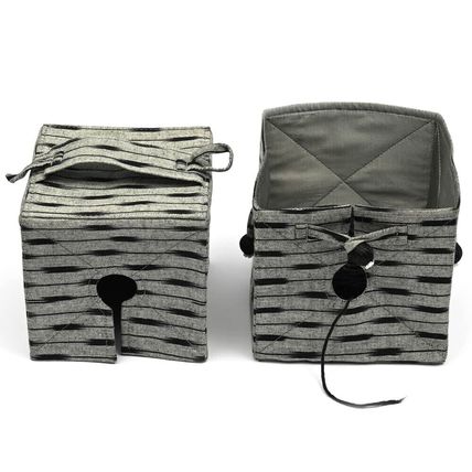 LANTERN MOON KNIT OUT BOX Luxurious Yarn Storage Box IKAT DESIGN