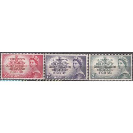 Australia 1953 Michel 231 - 233 Neuf ** Cote (2005) 2.00 € Couronnement