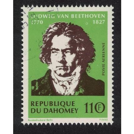 Dahomey Beethoven Great Composer 1970 CTO SG#421 MI#438 Sc#C130