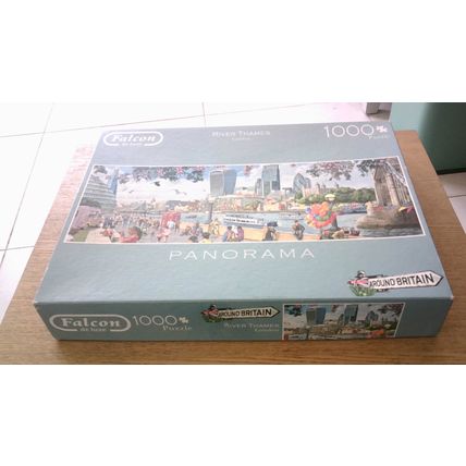 RIVER THAMES, LONDON Panorama Jigsaw Puzzle (1000 Piece) Falcon (2016)