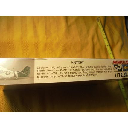 1st Edition Hasegawa MUSTANG P-51D Model Kit! Sealed & Mint! $30.00 Shipped!!